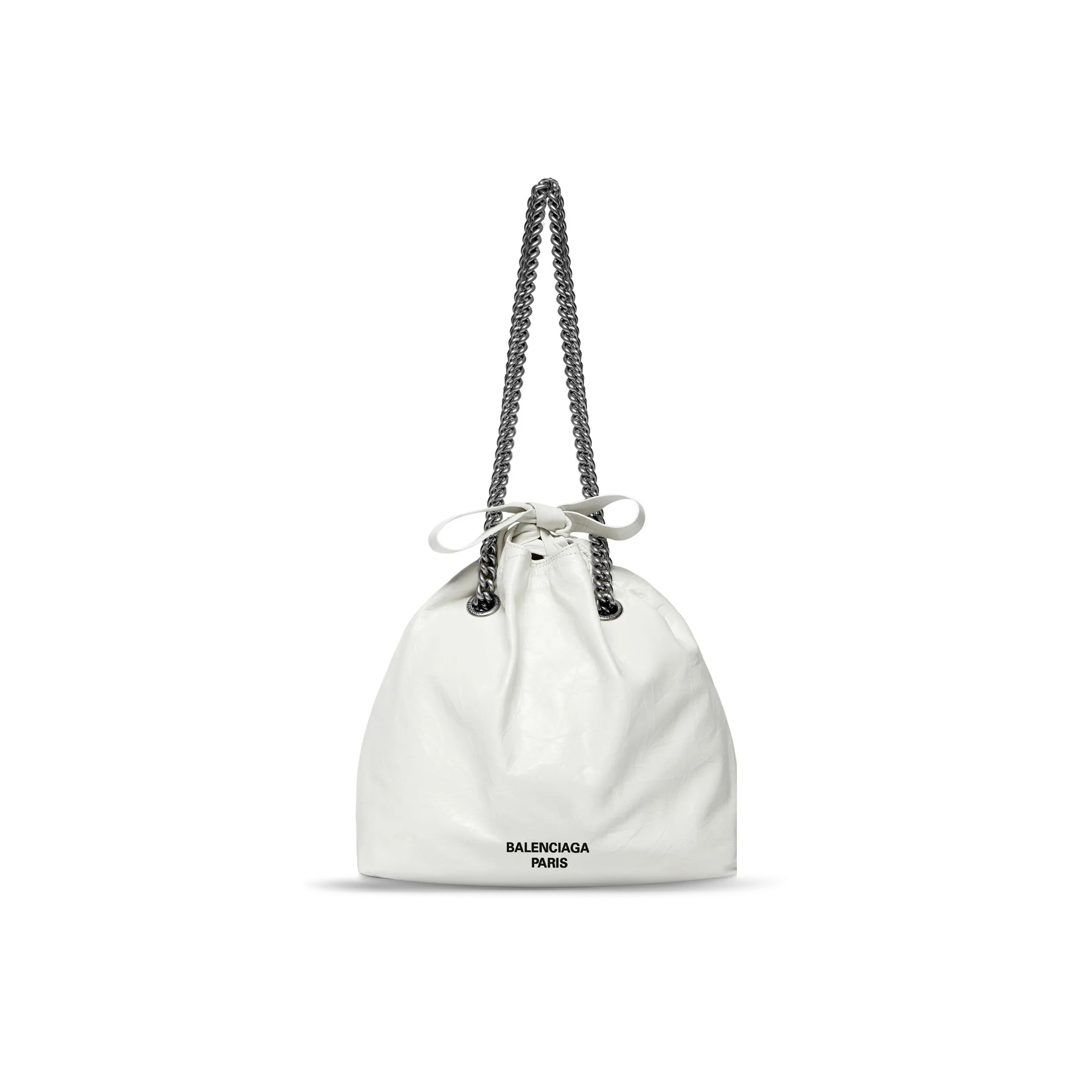 Ba*len*cia*ga women''s crush tote bag small in white 742942210iu9001 (25.9*23.9*9.9cm)